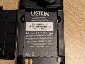 Lr-5200-216 Listen Technologies Advanced Intelligent Dsp Rf Receiver 216 Mhz
