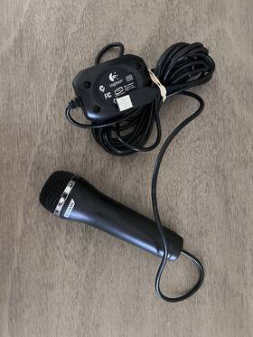 A-0060a Logitech Wired Usb Handheld Microphone Plug And Play Konami Untested