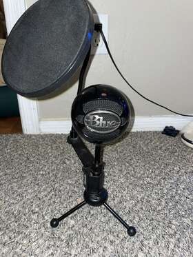 988-000069 Logitech For Creators Blue Snowball Usb Microphone With Pop Filter - Black
