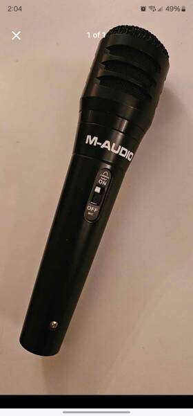 9900-51389-00 M-audio Broadcast Dynamic Cardioid Vocal Microphone Soundcheck On / Off Switch