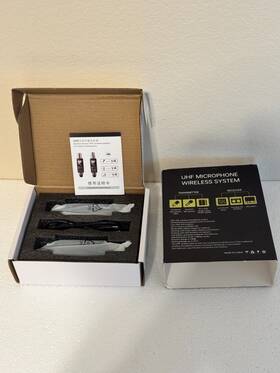 Ra80 M-one Uhf Microphone Wireless System Wired To Xlr