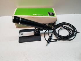1a9211 Magnavox Vintage Dynamic Microphone In Box With Stand