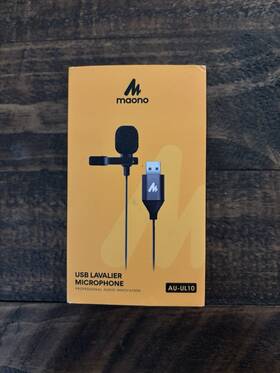 Au-ul10 Maono Usb Lavalier Microphone 192khz/24bit Plug And Play