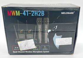 Mwm-41-2h2b Melonare Quad Channel Wireless Microphone System Unidirectional Cardioid