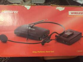 Mka382 Memorex Wireless Headset Microphone New In Box