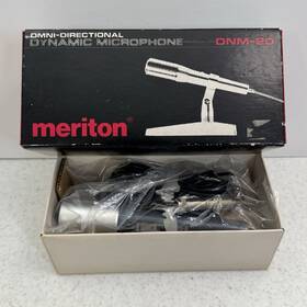 Dnm-20 Meriton Vintage Omni-directional Dynamic Microphone In Box Japan 1970s