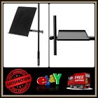 Mg093002 Bookplate And Microphone Stand Tray With Angle Adjustments Black Steel