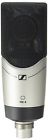 24-carat-gold-plated Micmk4 Sennheiser Side Address Microphone With Diaphragm Blac 615104276956