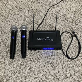 Mk3002 Microking Wireless Microphone System- 2 Mics And Receiver By Tested Works