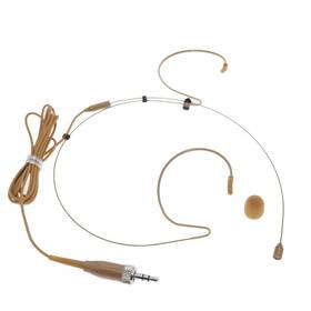 Hm200-tan-sennheiser Micwl Hm200 Tan Double Ear Headset Microphone For Sennheiser Ew122 G2 G3 G4 Wireles