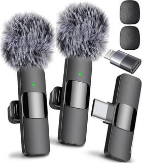 Mini Mic Pro 313048066076 Latest Model - Wireless Microphone For Iphone Ipad Android