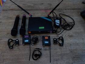 Act-312 Mipro Act-132 Dual Handheld And Lavalier Wireless Microphone System