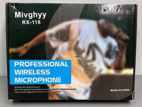 Rx-118 Mivghyy Wireless Microphone System 2 Channels Metal Dual Professional Uhf Cordless