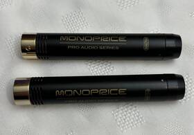 600700 Monoprice Condensor Pencil Microphone - Pair With Clips And Windscreens