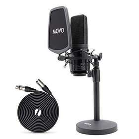 Vsm-7 Movo 817711023590 Large Diaphragm Multi-pattern Studio Condenser Microphone With Sho