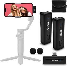 Movo 817711025181 Wireless Mini Di Duo Microphone For Iphone