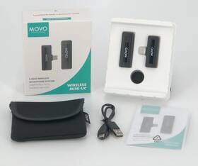 Movo 817711025198 Wireless Mini Uc Usb-c Lavalier Microphone For Android Lav Mic