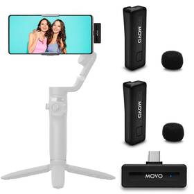 Movo 817711025204 Wireless Mini Uc Duo Microphone For Android - Ultracompact Blue