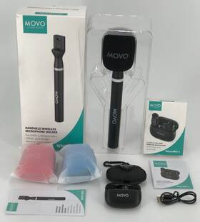 Movo 817711026935 Nanomic Lightning Wireless Microphone For Iphone 14 And Below Handle
