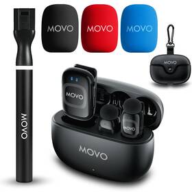 Movo 817711027109 Nanomic Wireless Lavalier Microphone For Camera Clip-on Trs Mic System