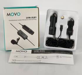 Lvm-xlr1 Movo Self-powered Xlr Connection Omnidirectional Lavalier Microphone