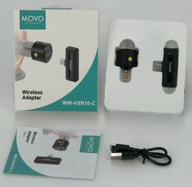 Wm-vxr10-c Movo Wm-vxr10 Wireless Shotgun Mic Adapter For Usb-c/iphone 15 And Up/android Devices