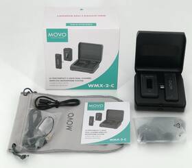 Wmx-2-c Movo Wireless Microphone For Usb-c Devices Lavalier Mic System