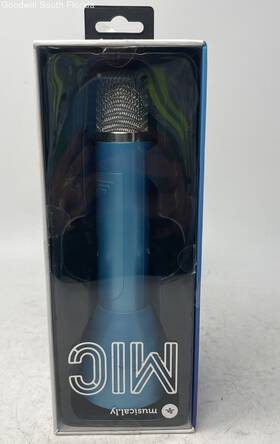 Mu17-mic-bl Musical.ly Blue Echo Voice Speaker Bluetooth Microphone Not Tested