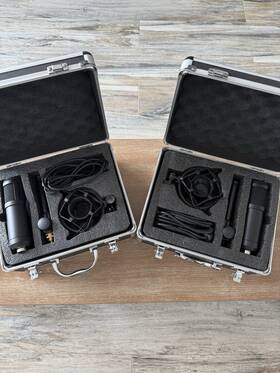 Muwa 745679775162 2 Podcast Studio Microphones With Travel Case