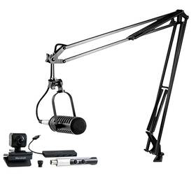 Mxl 801813190724 Vps Solo Visual Podcasting Station W Microphone Camera Lens Mount Usb Hub