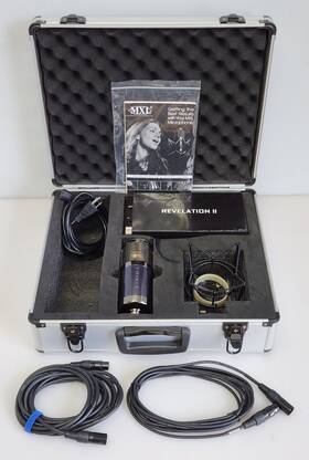 Mxl 801813226287 Revelation Ii Variable Pattern Tube Condenser Mic Violet Black Power Supply