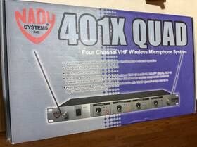401x Nady 634343260489 Systems Inc Quad 4 Channel Vhf Microphone Receiver With Antennas Read