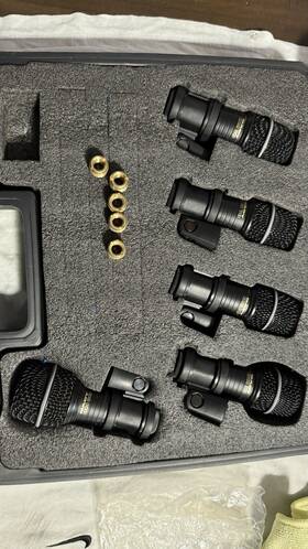 Dmk5 Nady Drum Microphone Set With Mic Case Used