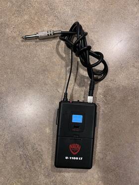 U-1100lt Nady Systems U-1100lt/gt Wireless Transmitter With Belt Clip And Instrument Cable