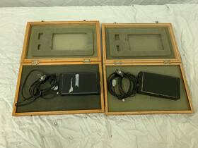 Hh721 Neumann Rare Gefell Vintage Condenser Wireless Microphones In Wood Boxes
