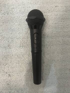 Wup-019 Nintendo Wireless Handheld Microphone Black Battery Powered