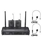 Nol4016877337036pu Baomic Uhf Wireless Dual Headset Microphone Gift For Party Karaoke