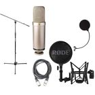 Ntk Rode Class Tube Condenser Microphone Shockmount Cable 4872593165925