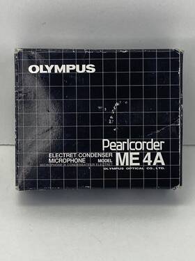 Me4a Olympus Electret Condenser Microphone With Box Case And Instructions - Untested
