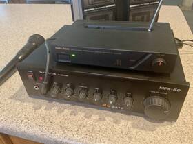 Mpa-50 Optimus 40w Pa System - Radioshack Microphone/receiver Works Great