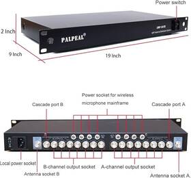 Amp-16ch Palpeal 16 Channel Uhf Antenna Distribution System For Wireless Microphone