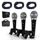 68888767569 Pdmickt34 Pyle Piece Professional Dynamic Microphone Kit Cardioid Unidirectional