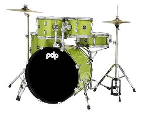 Pdce2015ktel Pdp Used Centerstage 5-piece Drum Kit With Hardware Cymbals And Throne - Elect