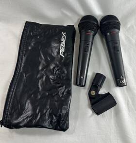 00496360 Peavey Set Of 2 - Pvi Uni-directional Microphones Not Tested