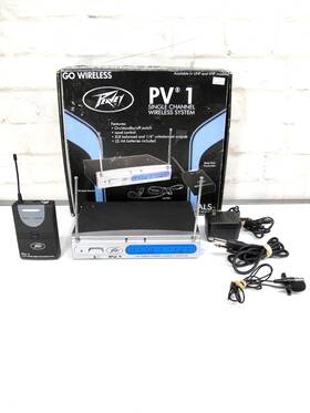 923.700 Peavey 014367603576 Pv1 Mhz Uhf Lavalier Lapel Wireless Microphone System