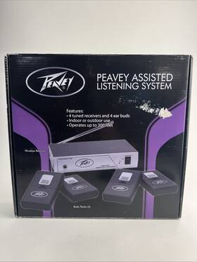 03010650 Peavey Assisted Listening Quad Wireless In-ear Monitor System 75.9mhz