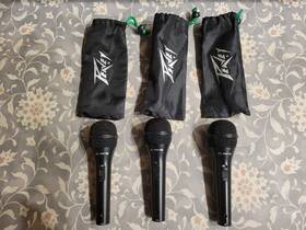 03016910 Peavey Pvi 2 3 Pack High Quality Dynamic Cardioid Wired Microphones