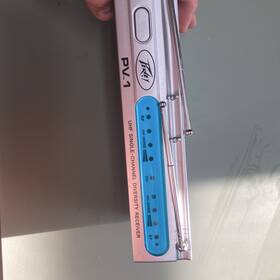 3010190 Peavey Pv-1 Uhf Single-channel Diversity Microphone Receiver Silver Blue