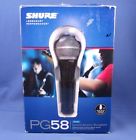 Pg58-xlr Shure Dynamic Wired Xlr Professional Vocal Microphone Bundle Brand New