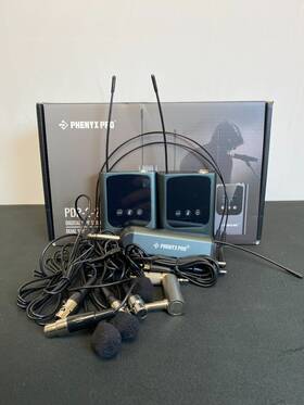 Pdp-2-2b Phenyx Pro Black Digital Uhf Series Dual Wireless Microphone System
